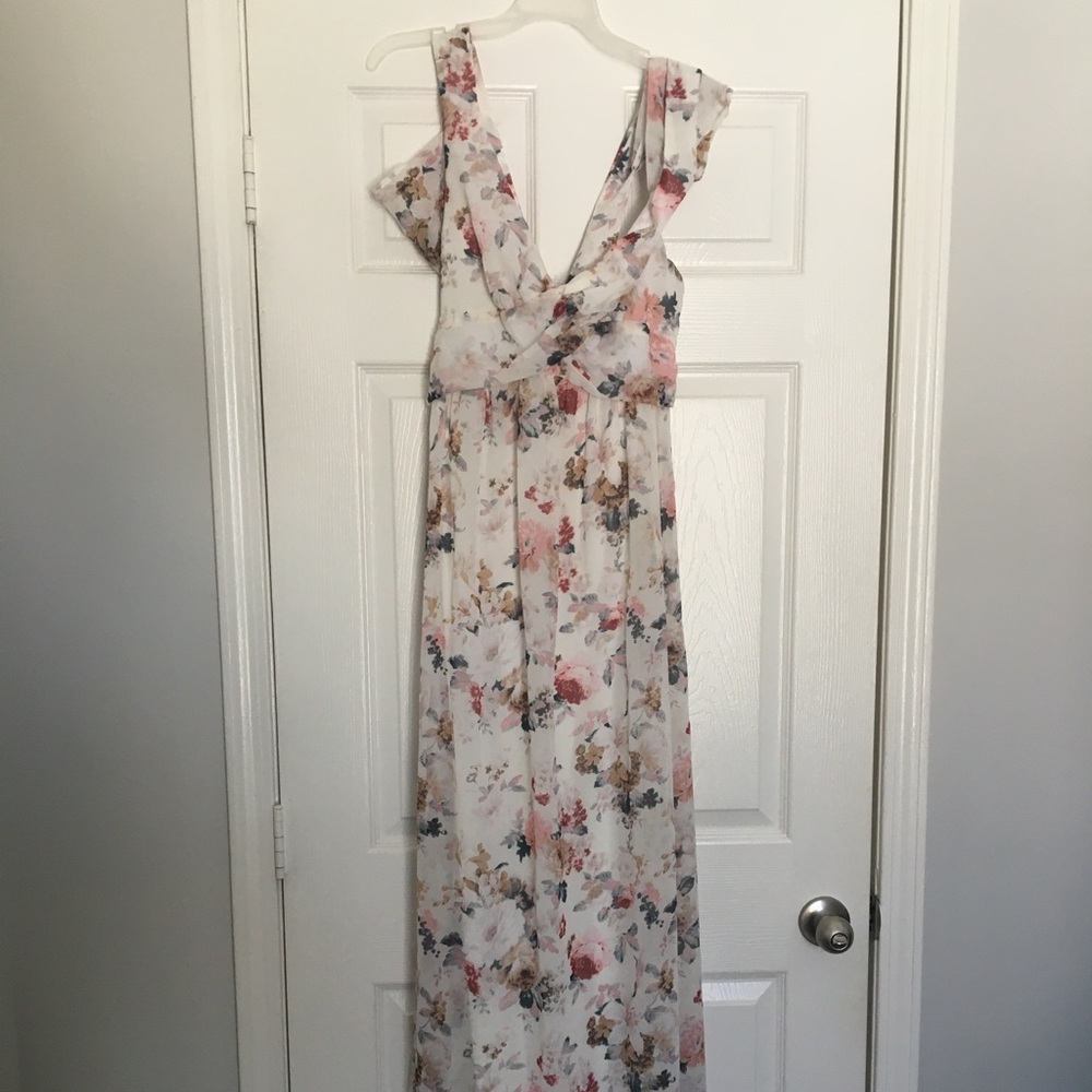 Boutique white floral dress